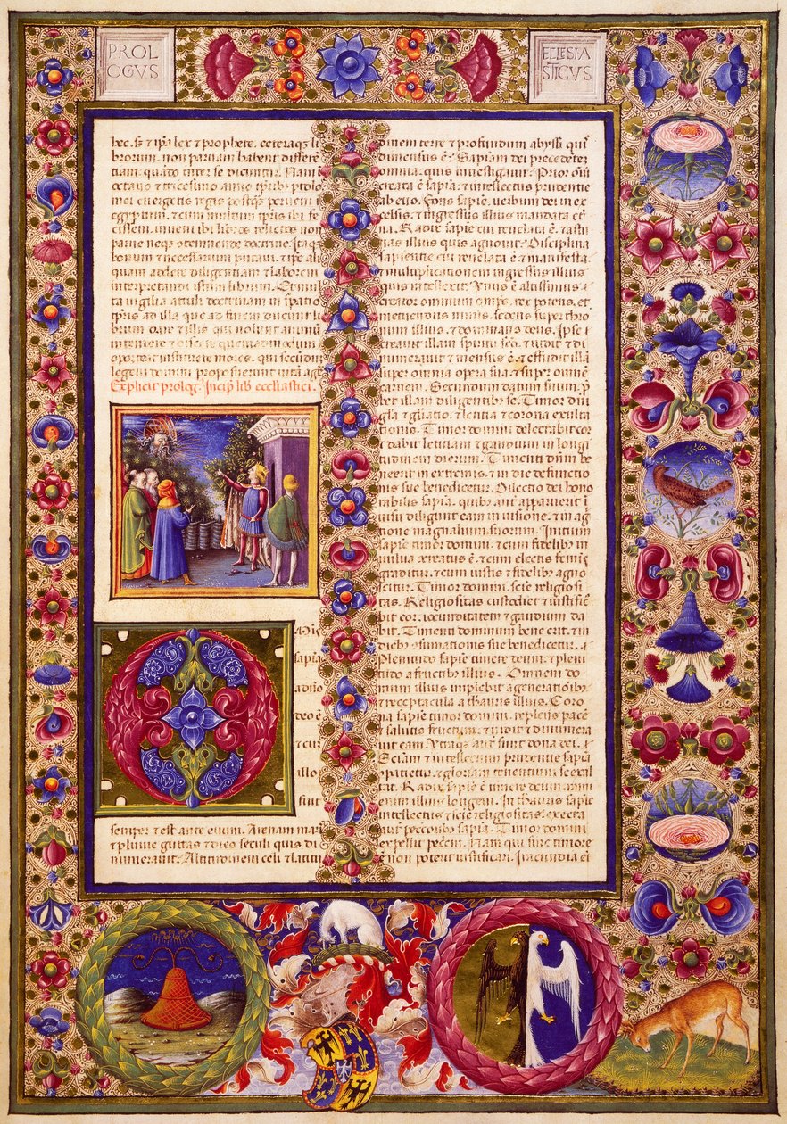 Il Libro del Siracide, dal Volume I della Bibbia di Borso d