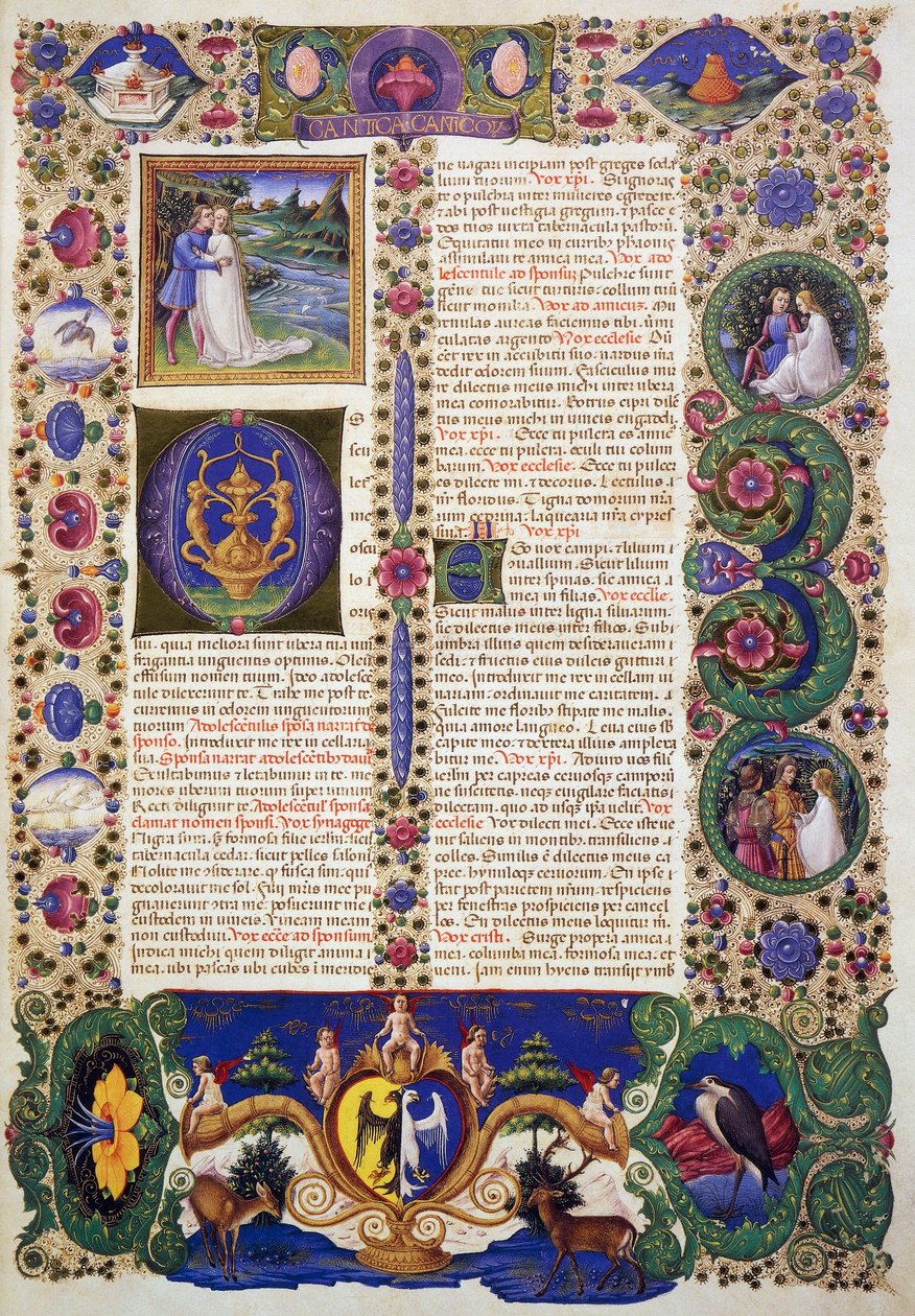 Il Cantico dei Cantici, dal Volume I della Bibbia di Borso d