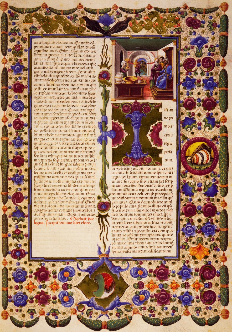 La fine del Prologo e Incipit dal Libro dell