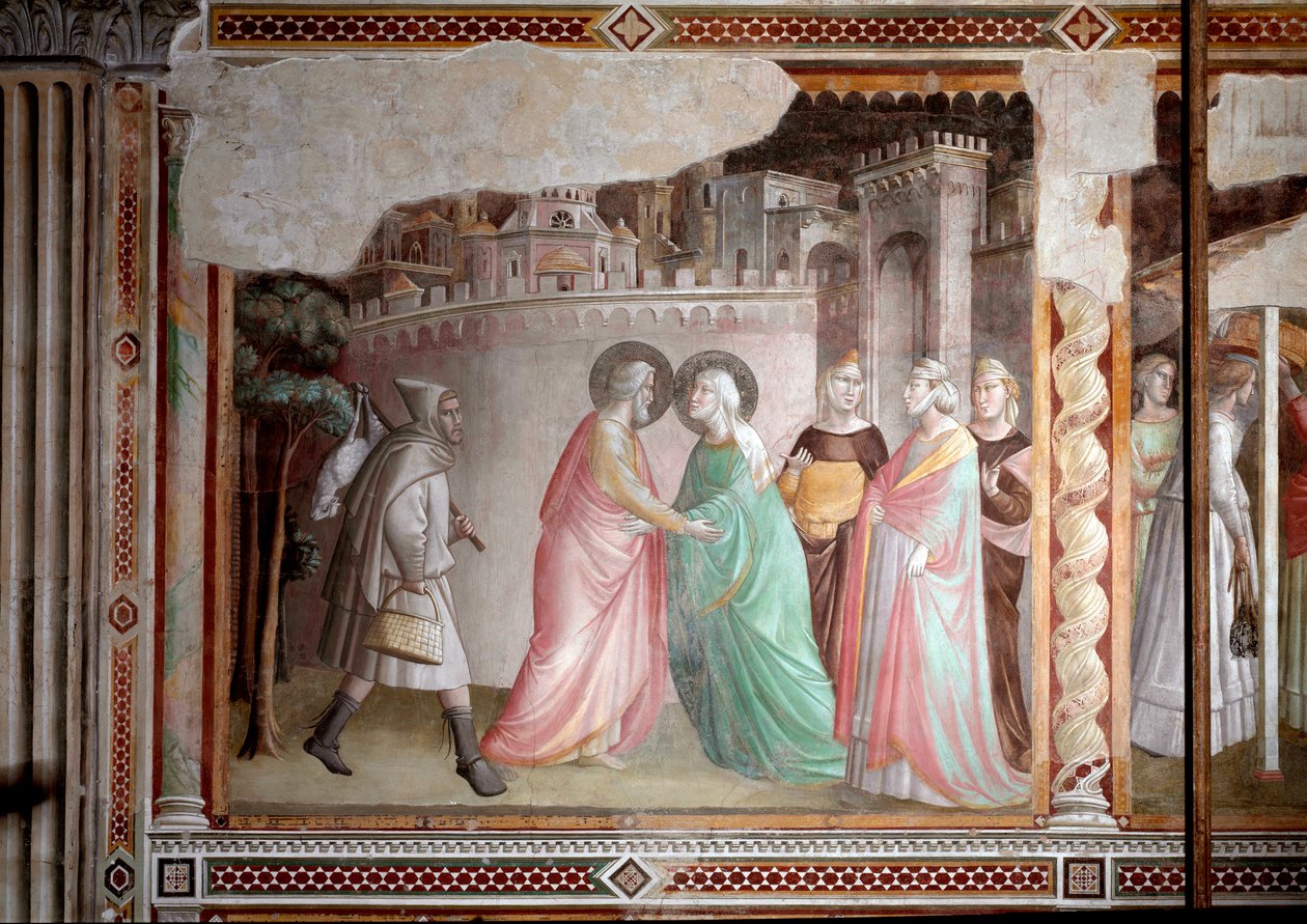 La vita della Vergine: incontro di Gioacchino e Anna alla porta d