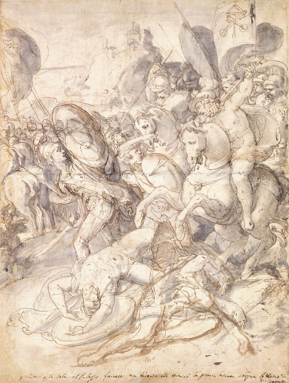 La Battaglia di Cosa da Taddeo Zuccari