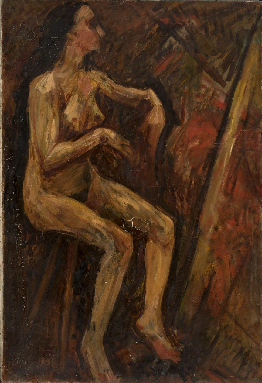 Nudo di una donna seduta da Tadeusz Makowski