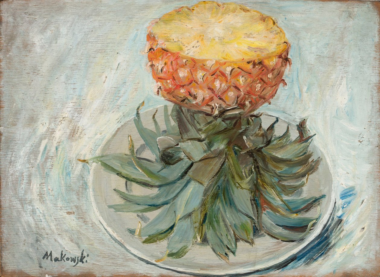 Un ananas nel piatto da Tadeusz Makowski
