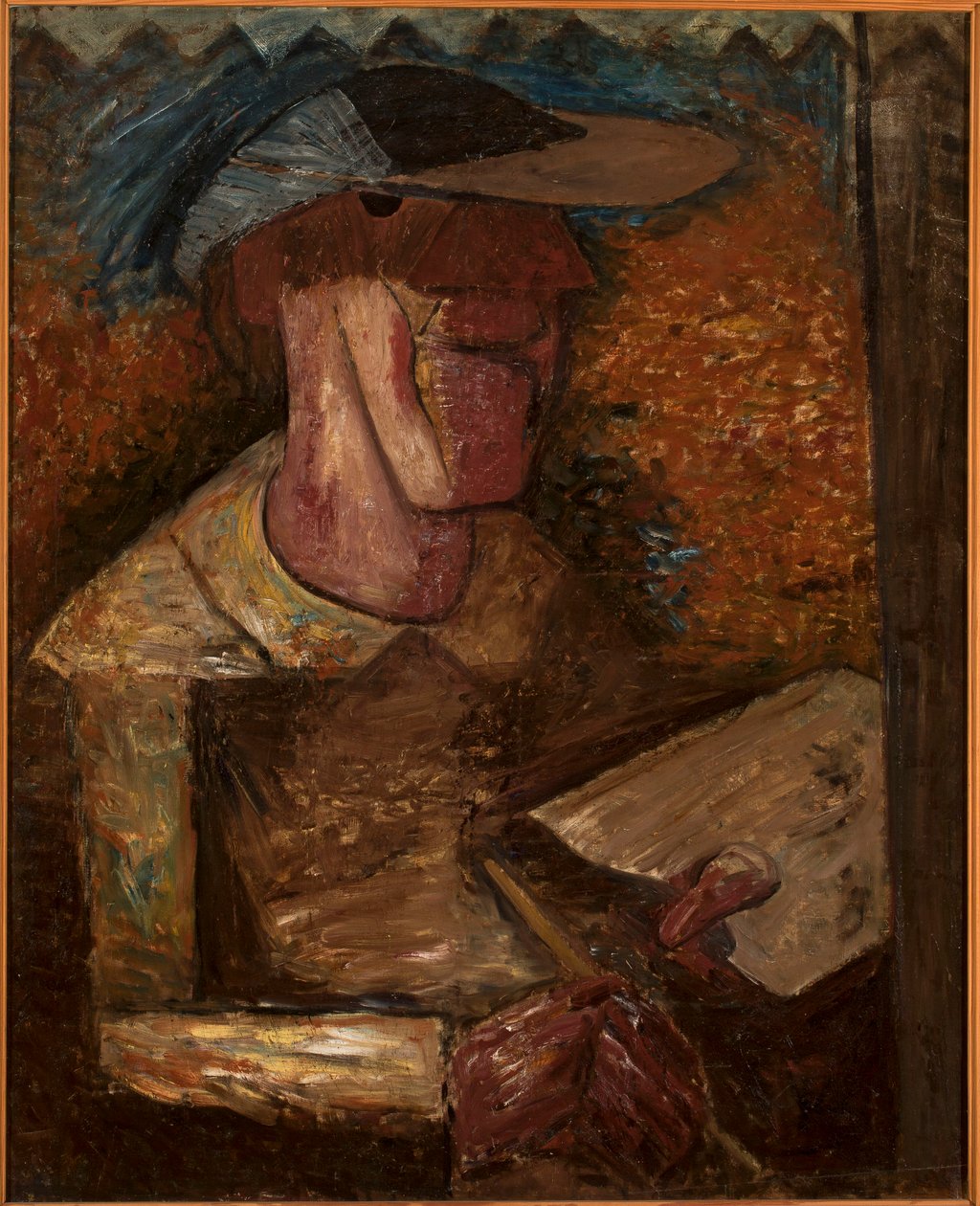 Autoritratto con tavolozza da Tadeusz Makowski