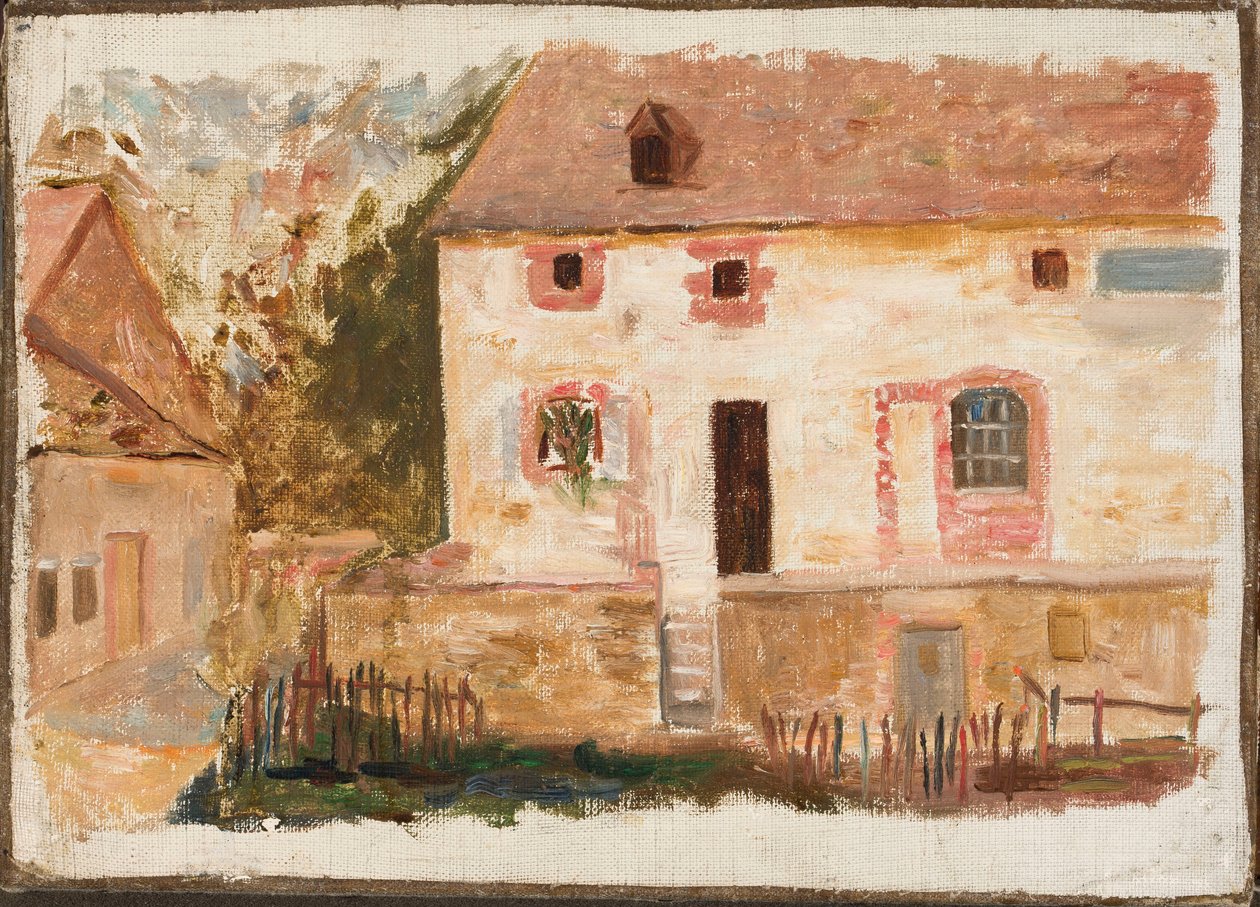 Casa con staccionata da Tadeusz Makowski
