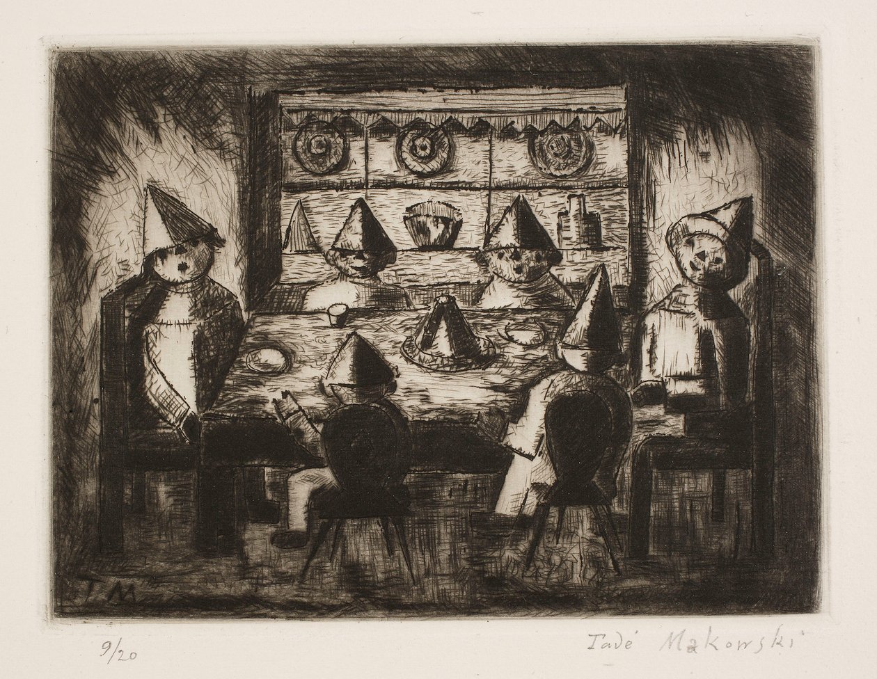 Bambini a tavola da Tadeusz Makowski