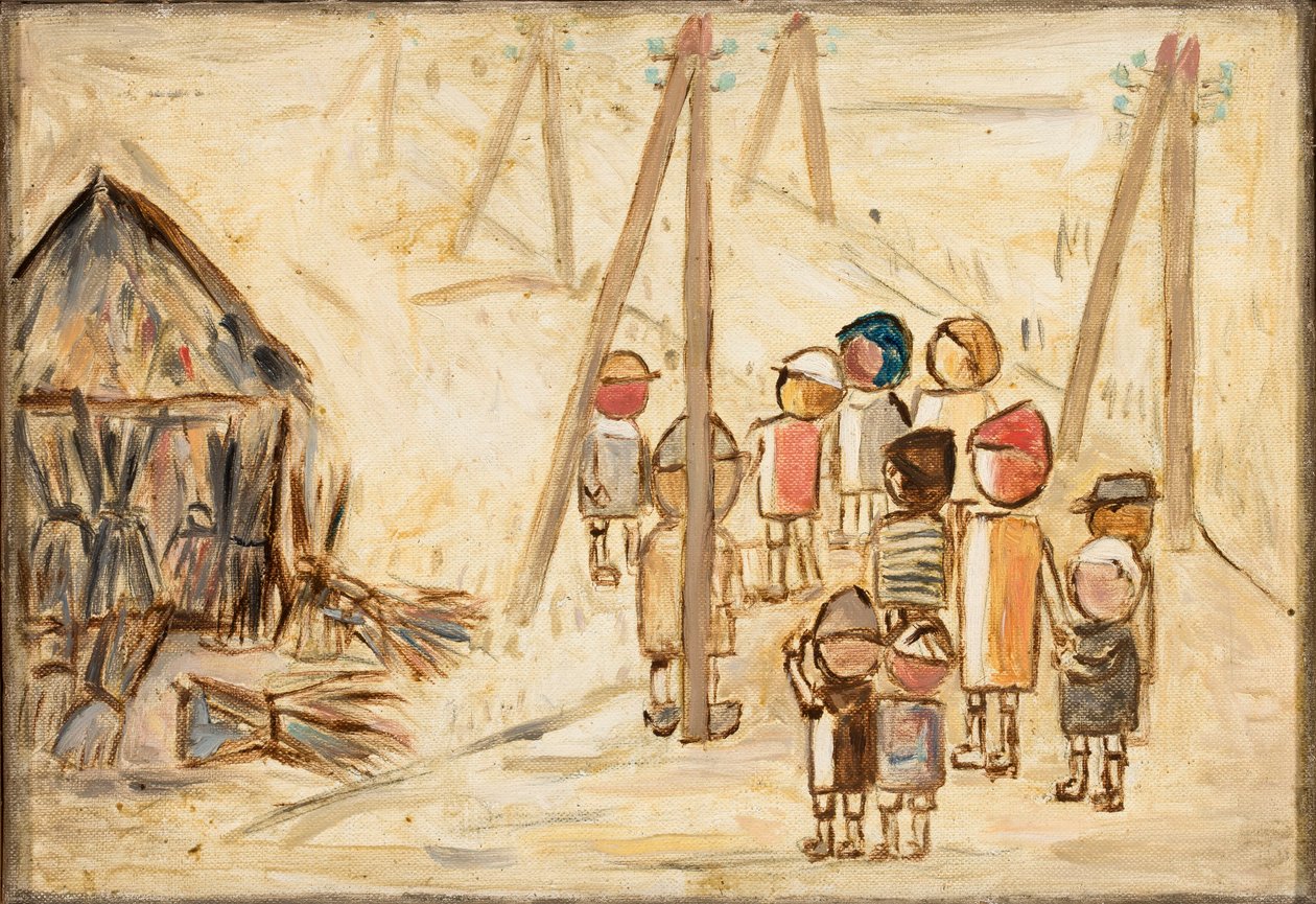 Bambini sulla strada da Tadeusz Makowski