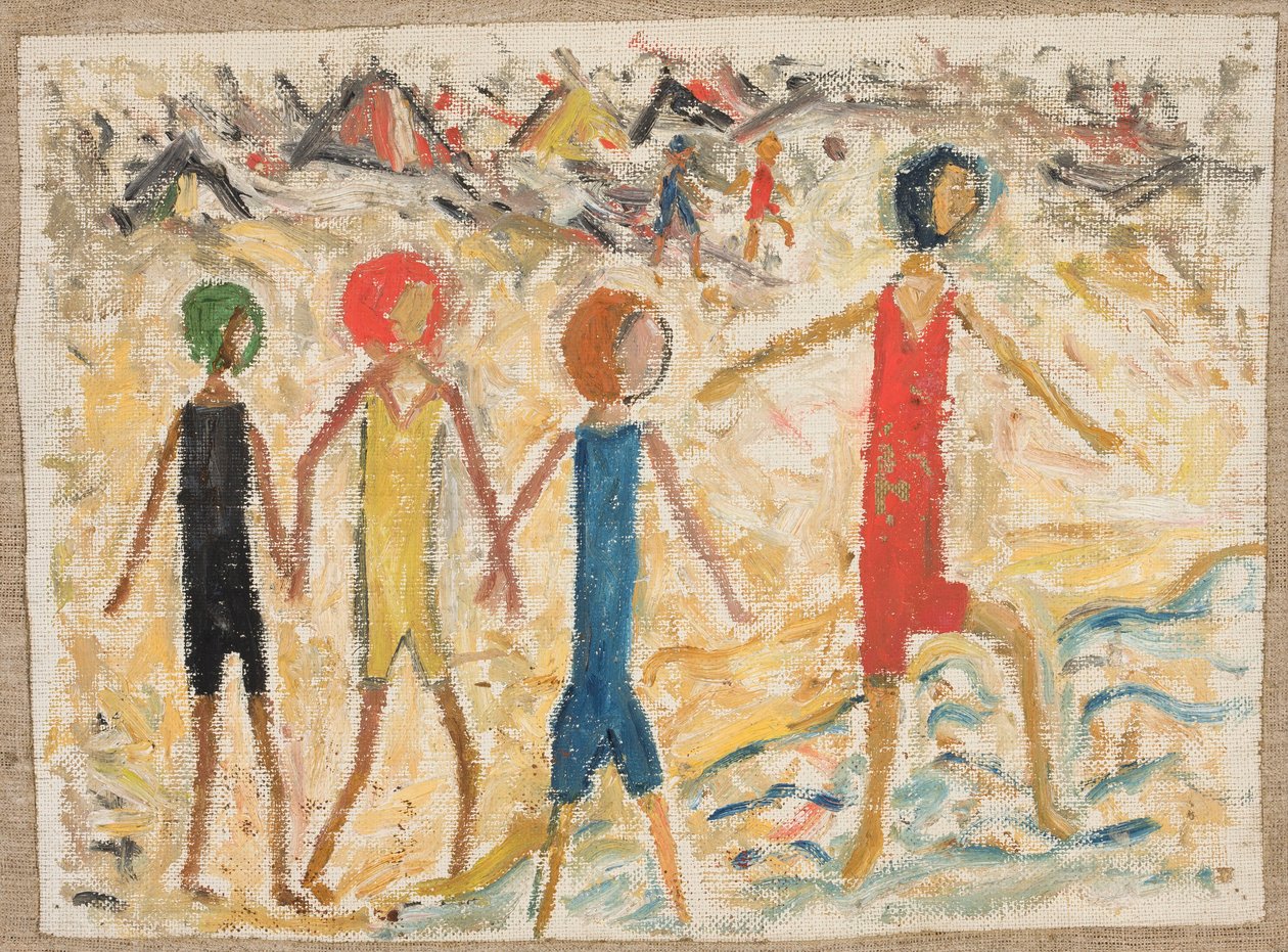 Bambini in spiaggia da Tadeusz Makowski