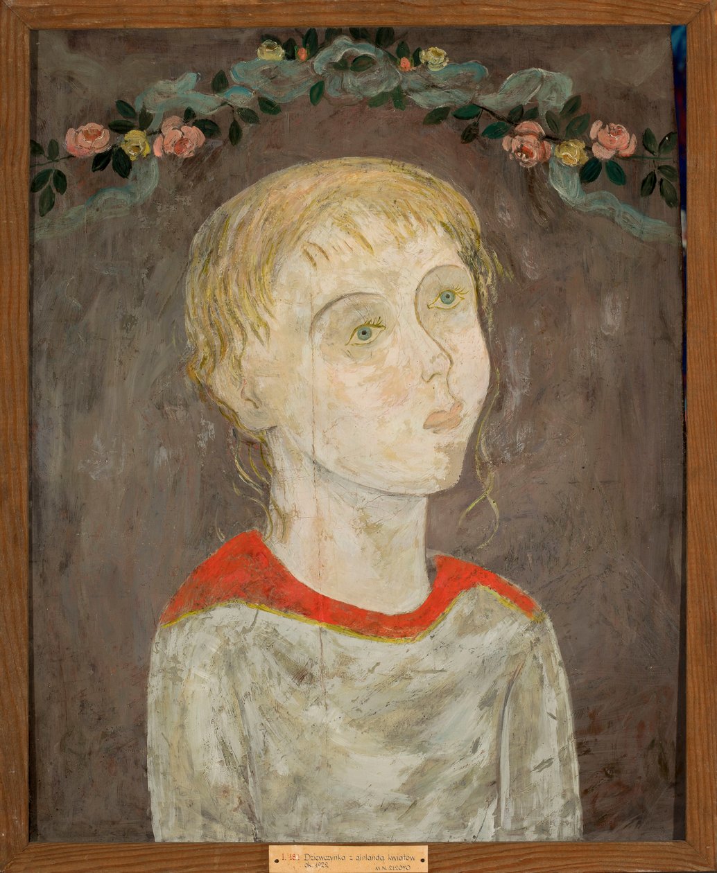 La ragazza con la ghirlanda di fiori da Tadeusz Makowski