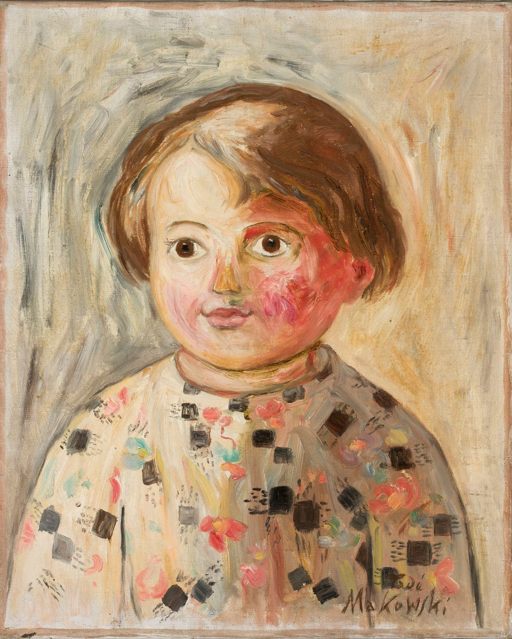 La bambina dalle guance rosee da Tadeusz Makowski
