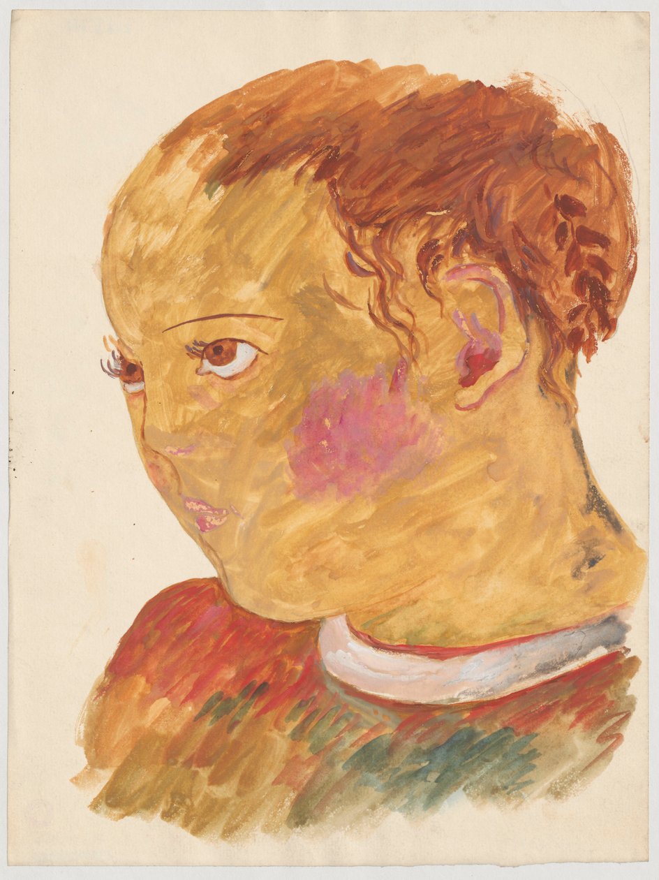 Mädchenkopf da Tadeusz Makowski