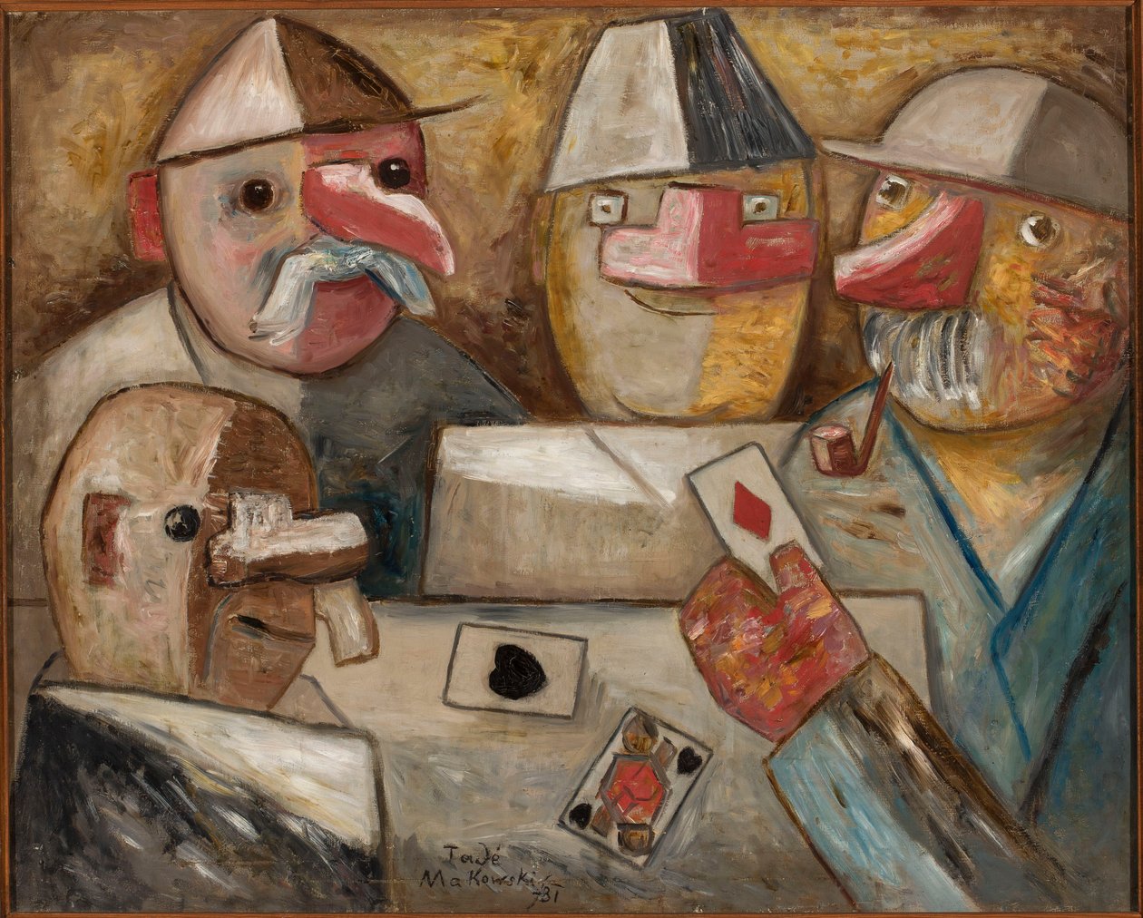 Gioco di carte da Tadeusz Makowski