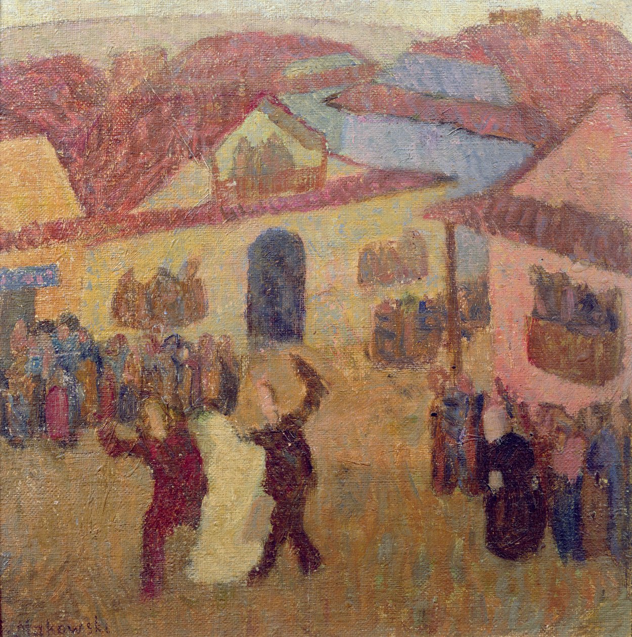 Matrimonio ebraico in città da Tadeusz Makowski