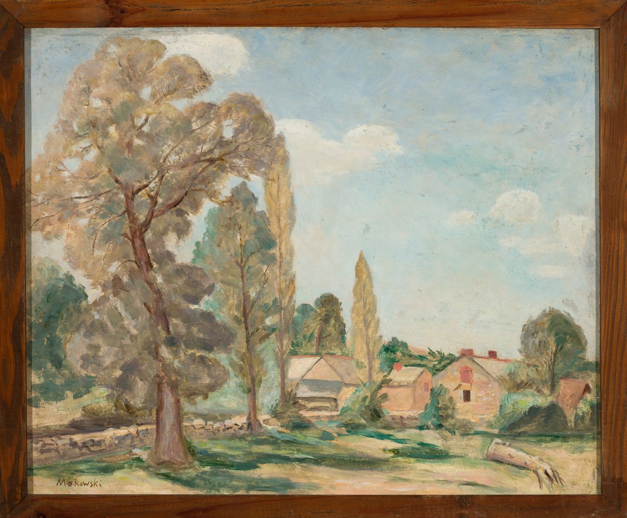 Paesaggio rurale con alberi da Tadeusz Makowski