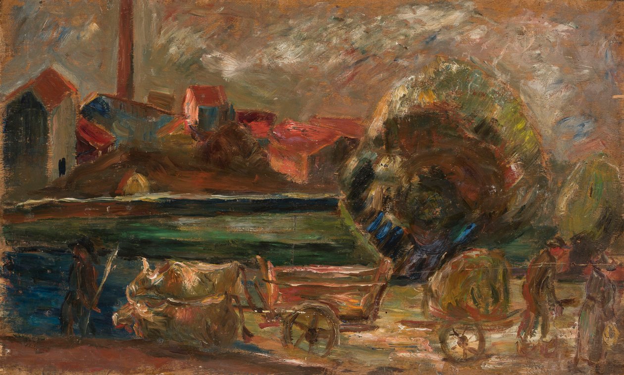 Paesaggio con ciminiera di fabbrica da Tadeusz Makowski