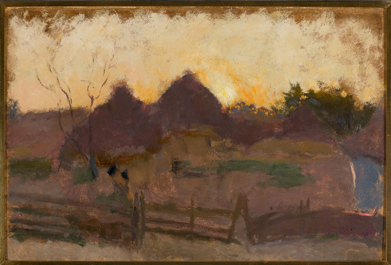 Paesaggio con covoni da Tadeusz Makowski