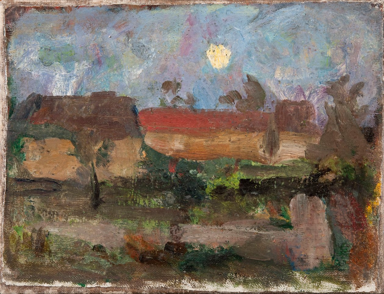 Luna sul villaggio da Tadeusz Makowski