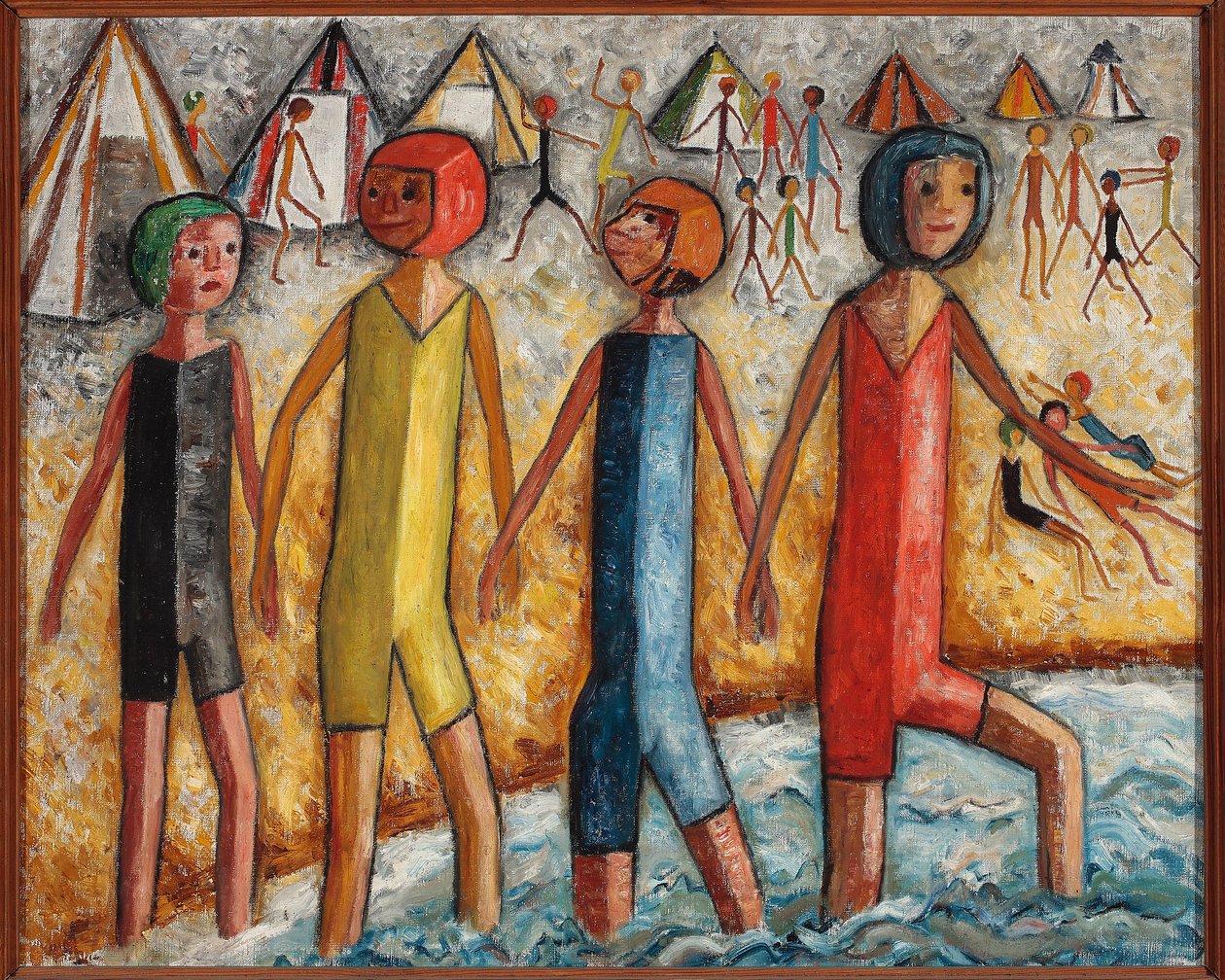 Sulla spiaggia da Tadeusz Makowski