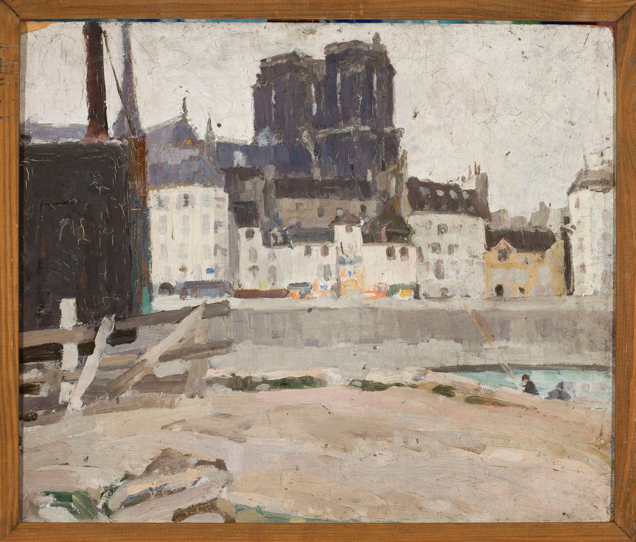Paesaggio con la cattedrale di Notre-Dame da Tadeusz Makowski
