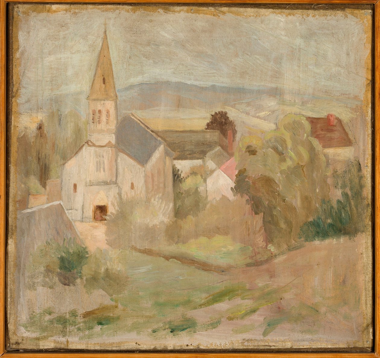 Paesaggio con chiesetta (La Comelle) da Tadeusz Makowski