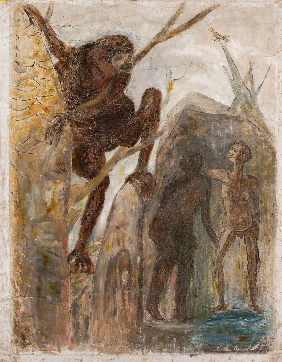 Paesaggio con una scimmia da Tadeusz Makowski