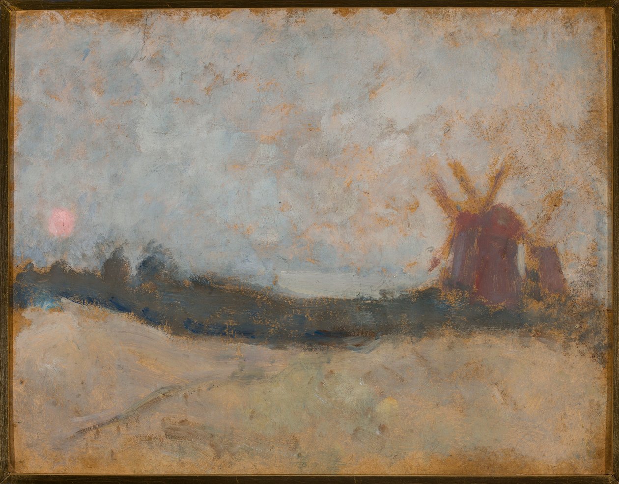 Paesaggio con mulini a vento da Tadeusz Makowski