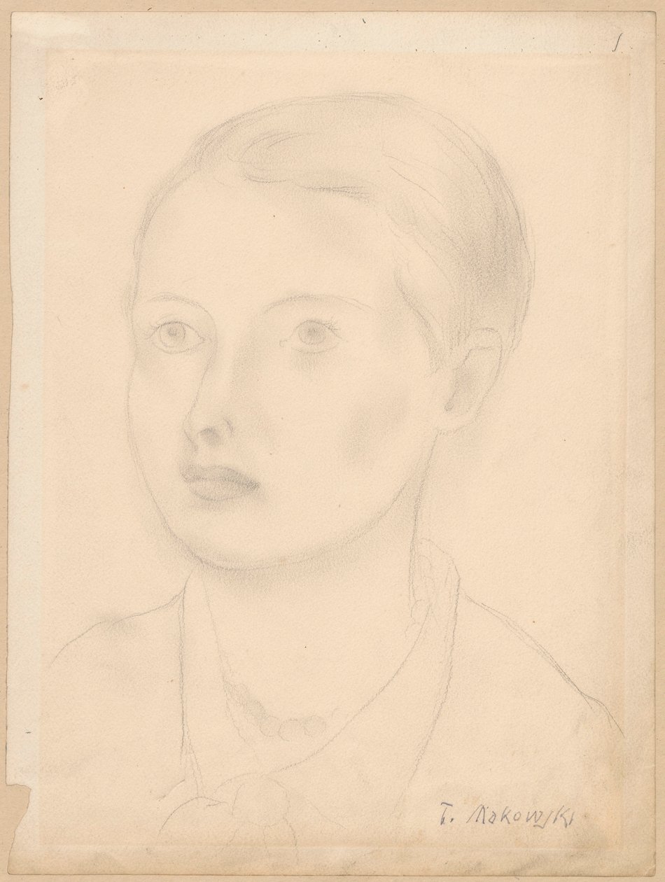 Ritratto di una ragazza giovane da Tadeusz Makowski