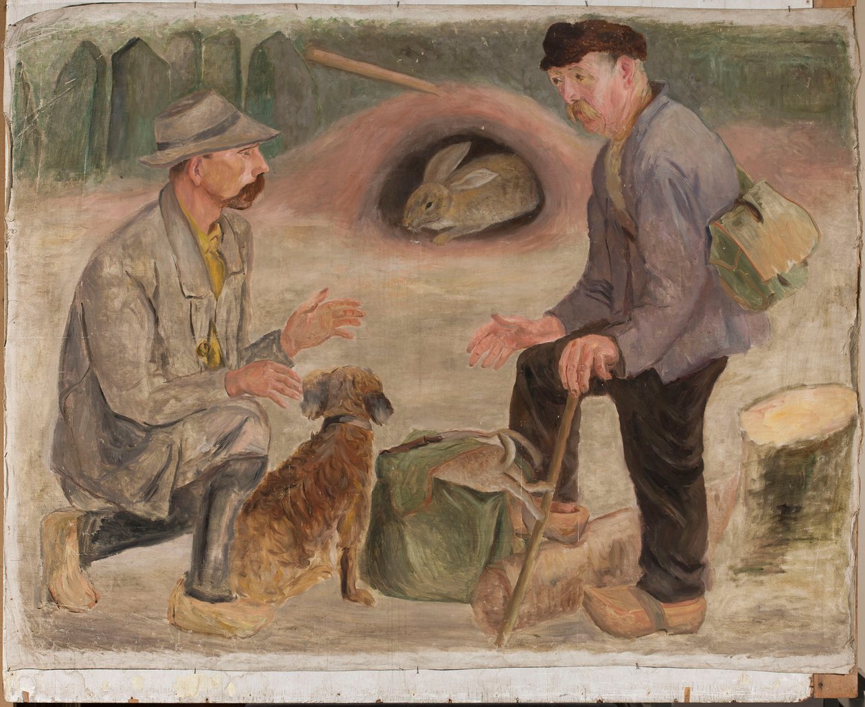 Conversazione con un cacciatore da Tadeusz Makowski