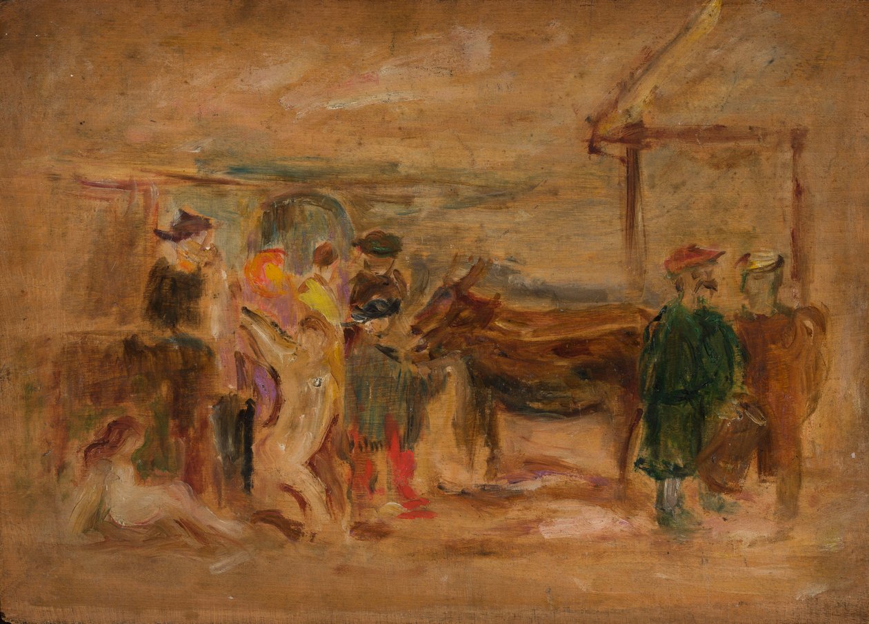 Scena figurata con asini da Tadeusz Makowski
