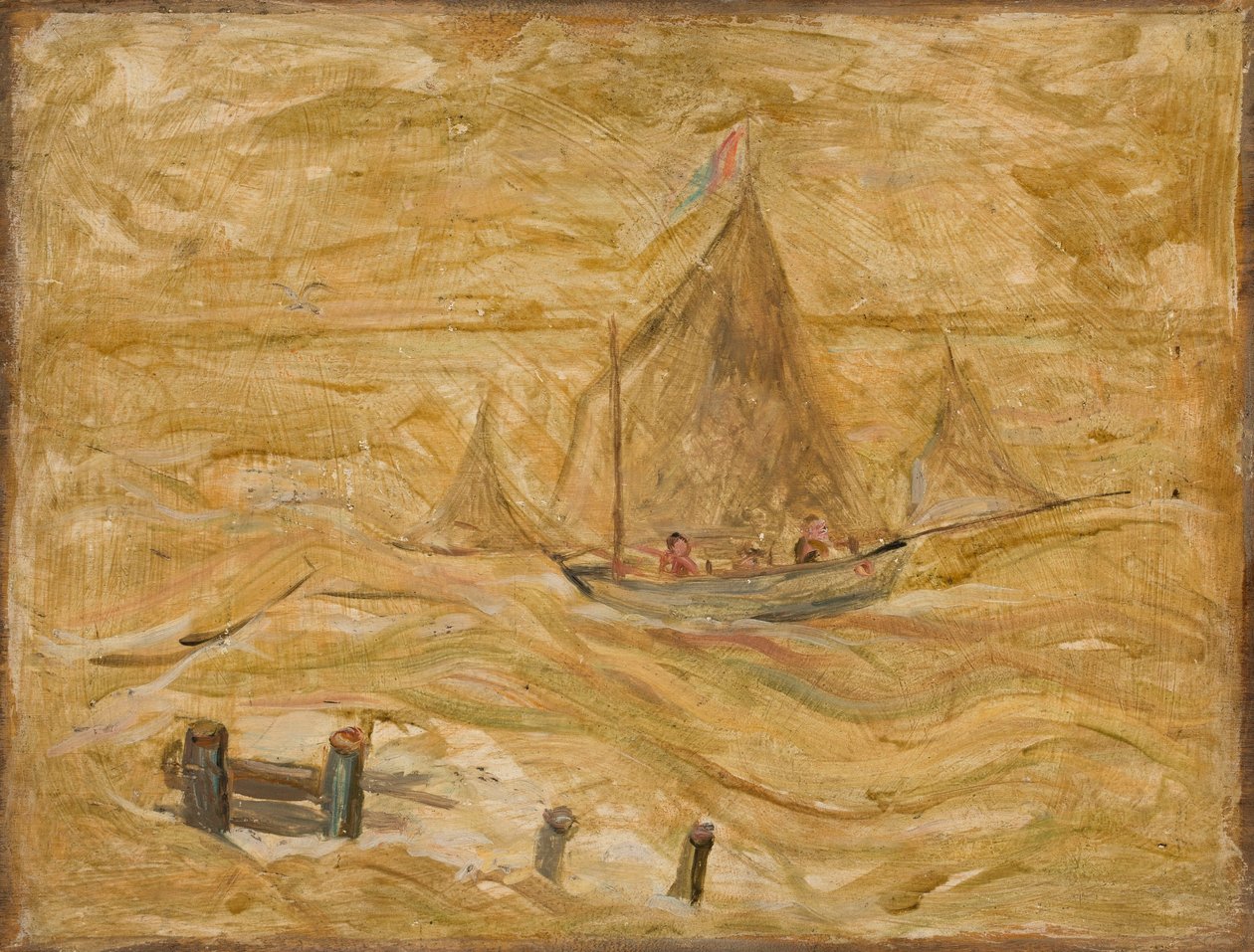 Barca a vela sul mare da Tadeusz Makowski