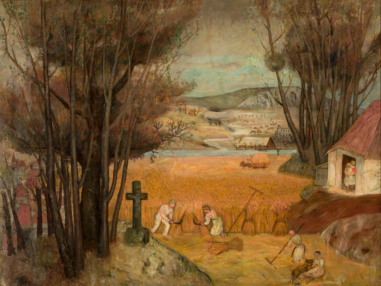 Mietitura nel campo da Tadeusz Makowski