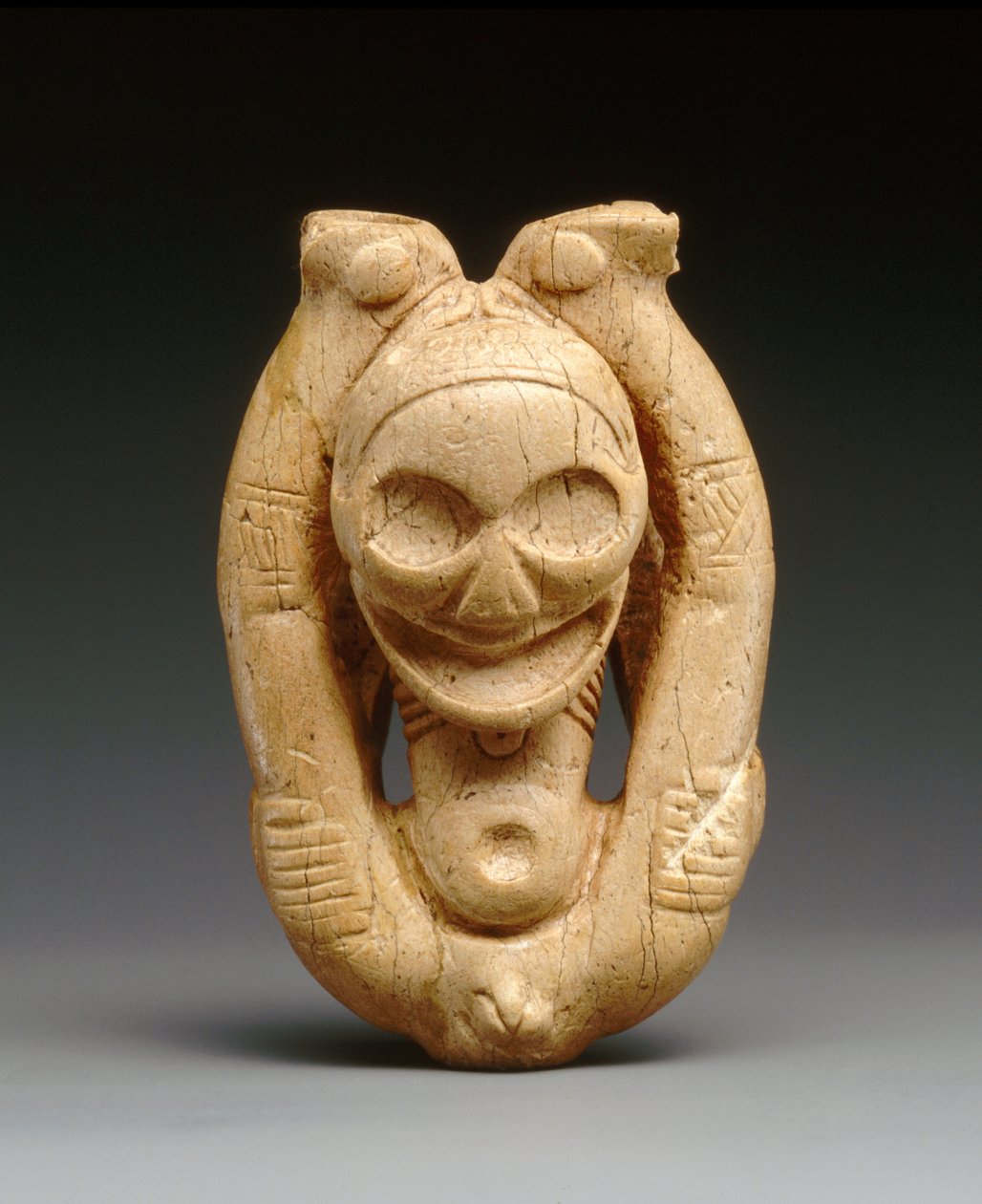 Inalatore di Cohoba (osso di lamantino) da Taino Culture