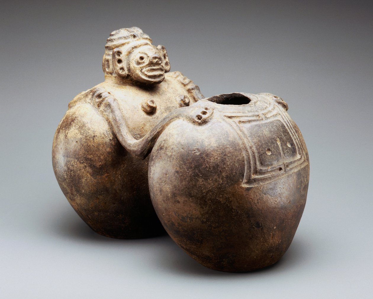Vaso a doppia effigie da Taino Culture