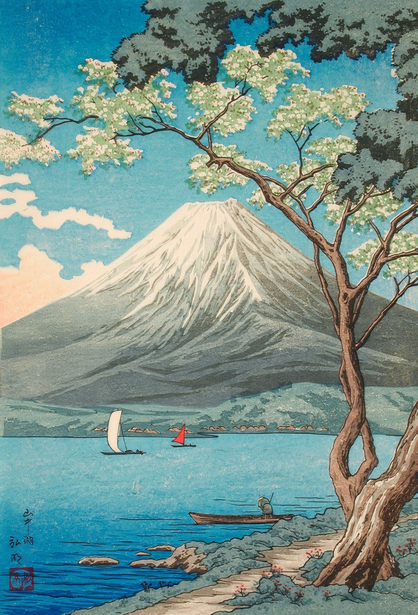 Il Monte Fuji dal Lago Yamanaka da Takahashi Hiroaki