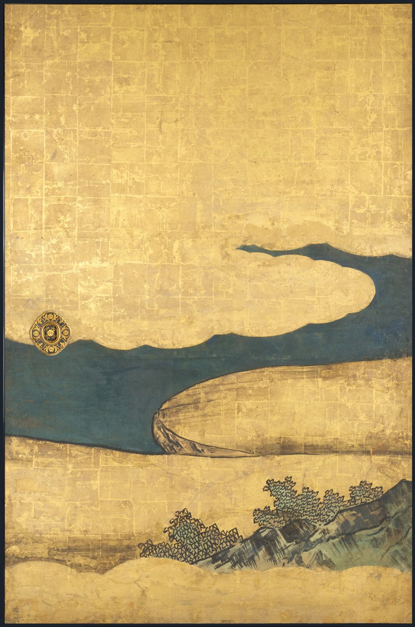 Una partita di Go, dai Quattro Accomplishments, inizio XVII secolo da Takanobu Kano