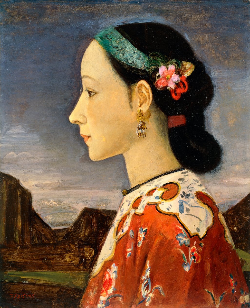 Profilo di una donna da Takeji Fujishima