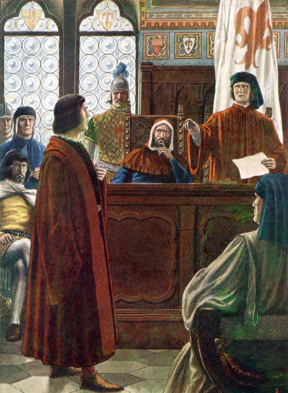 COSIMO DE MEDICI, Granduca di Toscana, si difende dalle accuse dei suoi nemici. da Tancredi Scarpelli