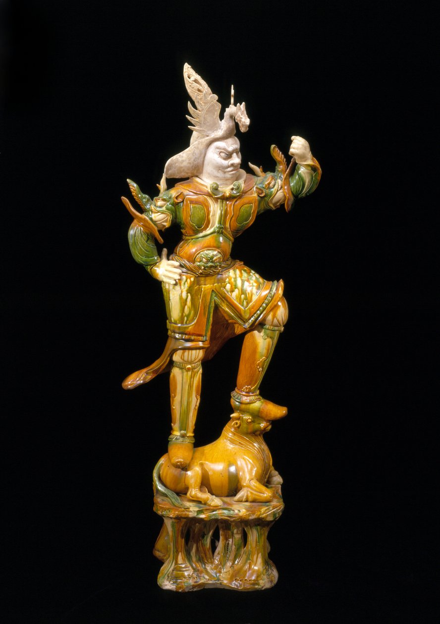 Figura Guardiana (Lokapala), 618-906 da Tang Dynasty Chinese School