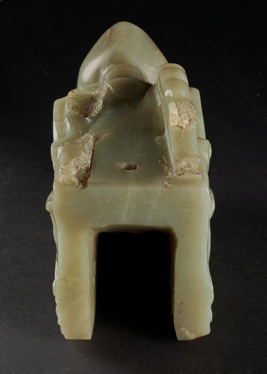 La Testa di Drago di Giada Junkunc da Tang Dynasty Chinese School