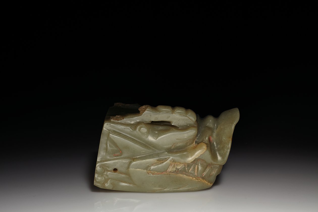 La Testa di Drago di Giada Junkunc da Tang Dynasty Chinese School