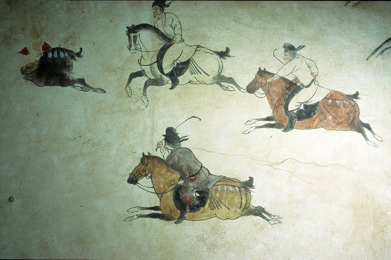 Tomba del principe ereditario Zhang, 2° anno di Shenlong, dinastia Tang, 618-907 da Tang Dynasty Chinese School
