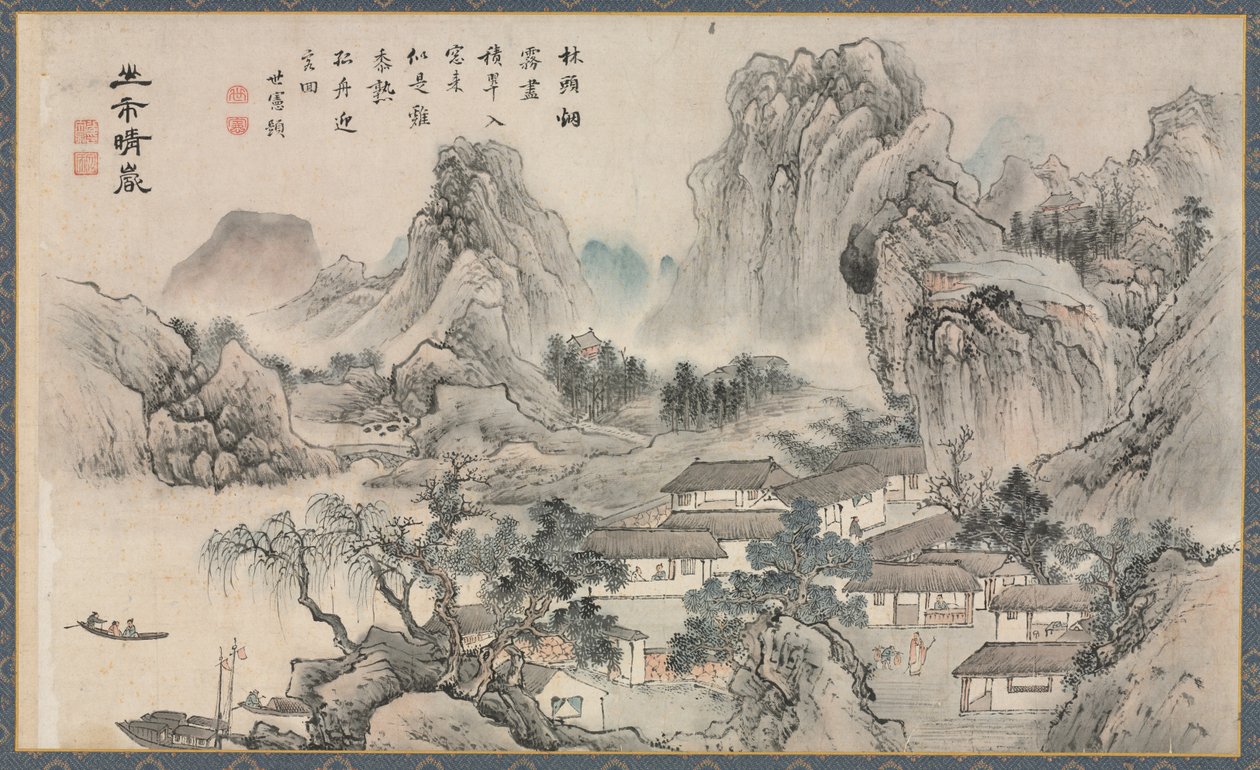 Una delle Otto Vedute dei Fiumi Xiao e Xiang da Tani Buncho