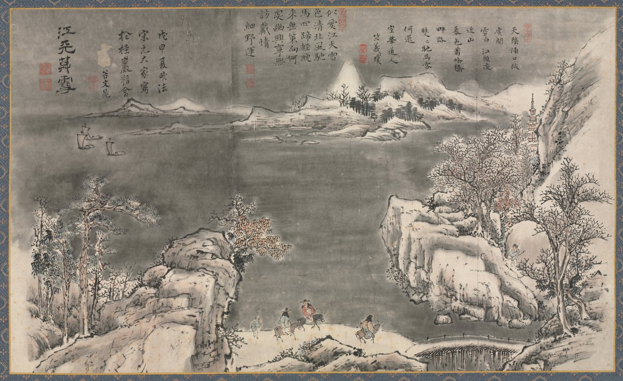 Una delle Otto Vedute dei Fiumi Xiao e Xiang da Tani Buncho