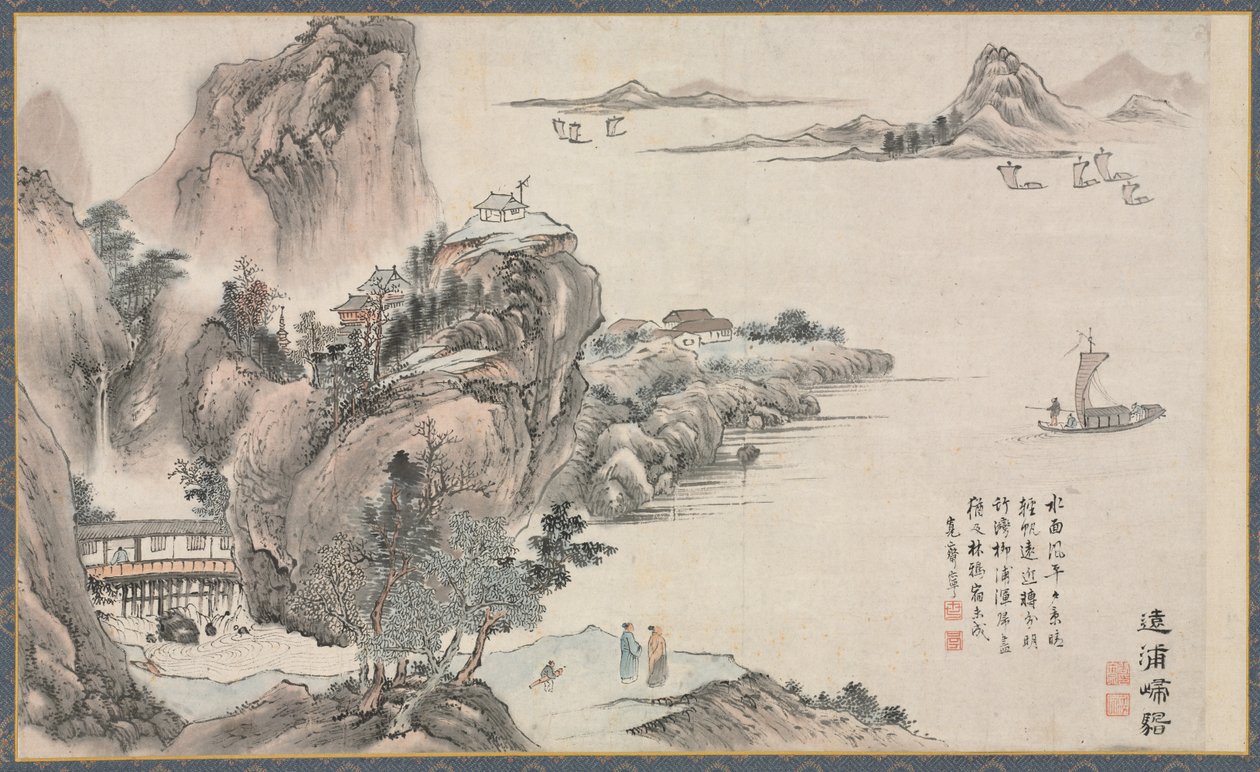 Una delle Otto Vedute dei Fiumi Xiao e Xiang da Tani Buncho