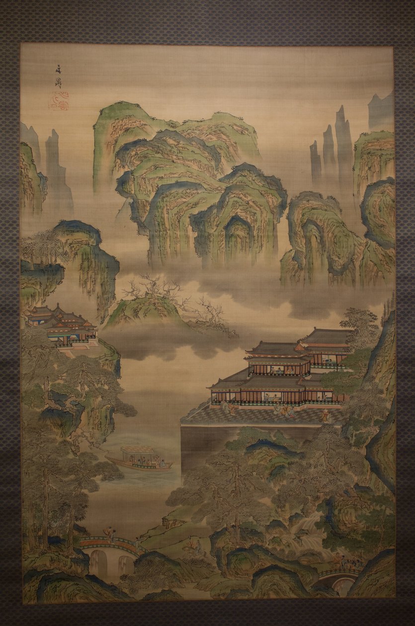 Paesaggio del palazzo da Tani Buncho