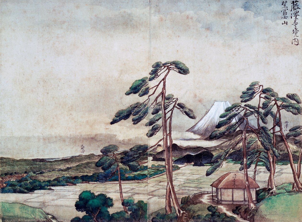 Veduta della costa di Kanagawa da Tani Buncho