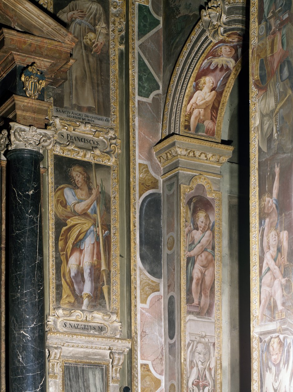 (dettaglio) degli affreschi del 1629, di Antonio d