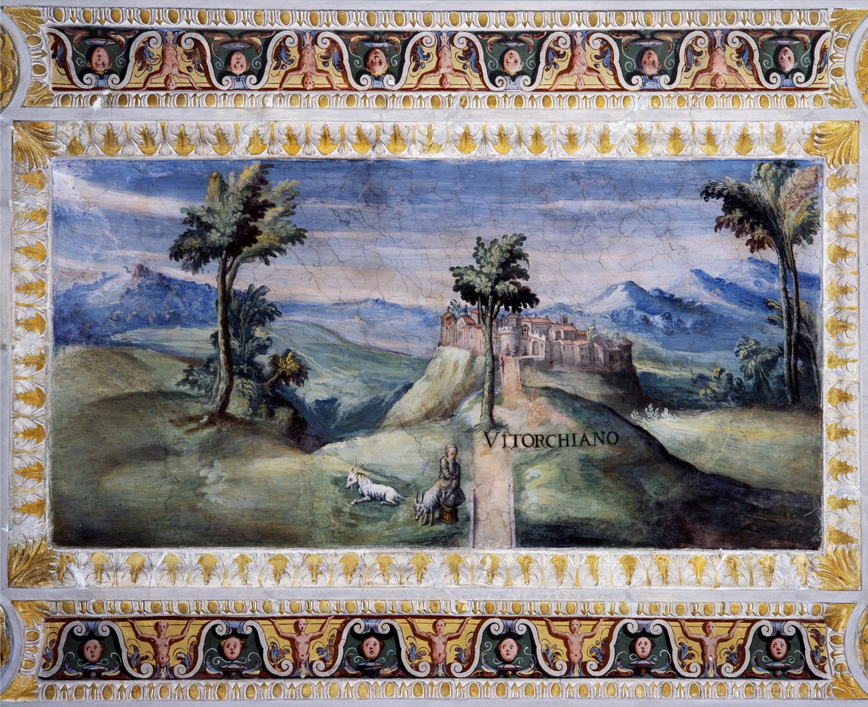 Veduta di Vitorchiano da Tarquinio Ligustri