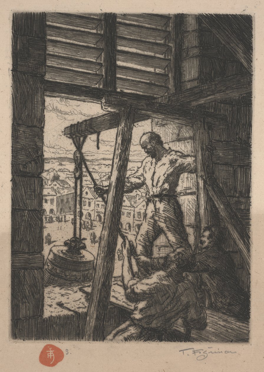 Abbassando la campana nella guerra I, 1917 da Tavík František Šimon