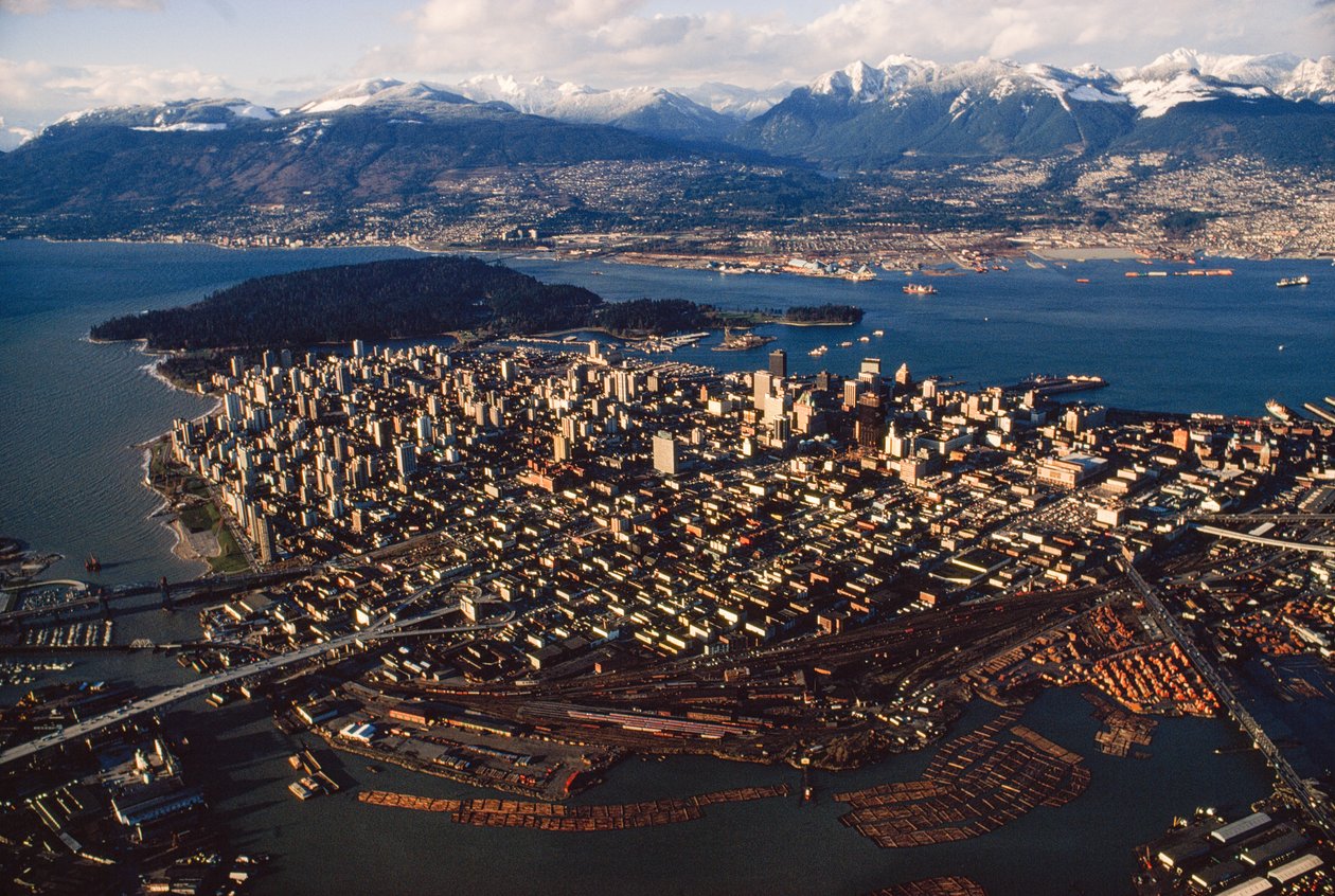 Vista aerea di Vancouver da Ted Spiegel